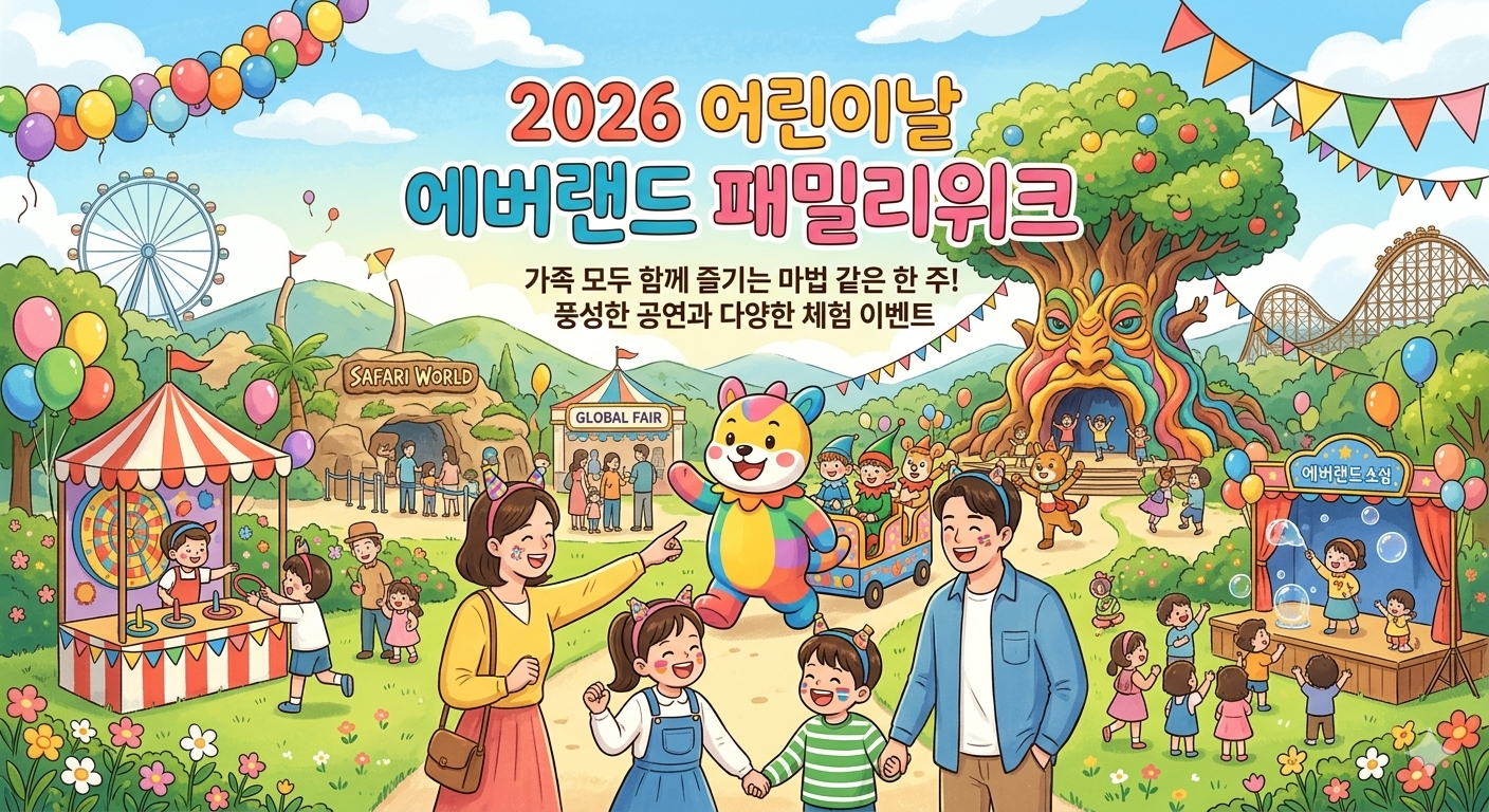 2026 어린이날 에버랜드 패밀리위크 행사