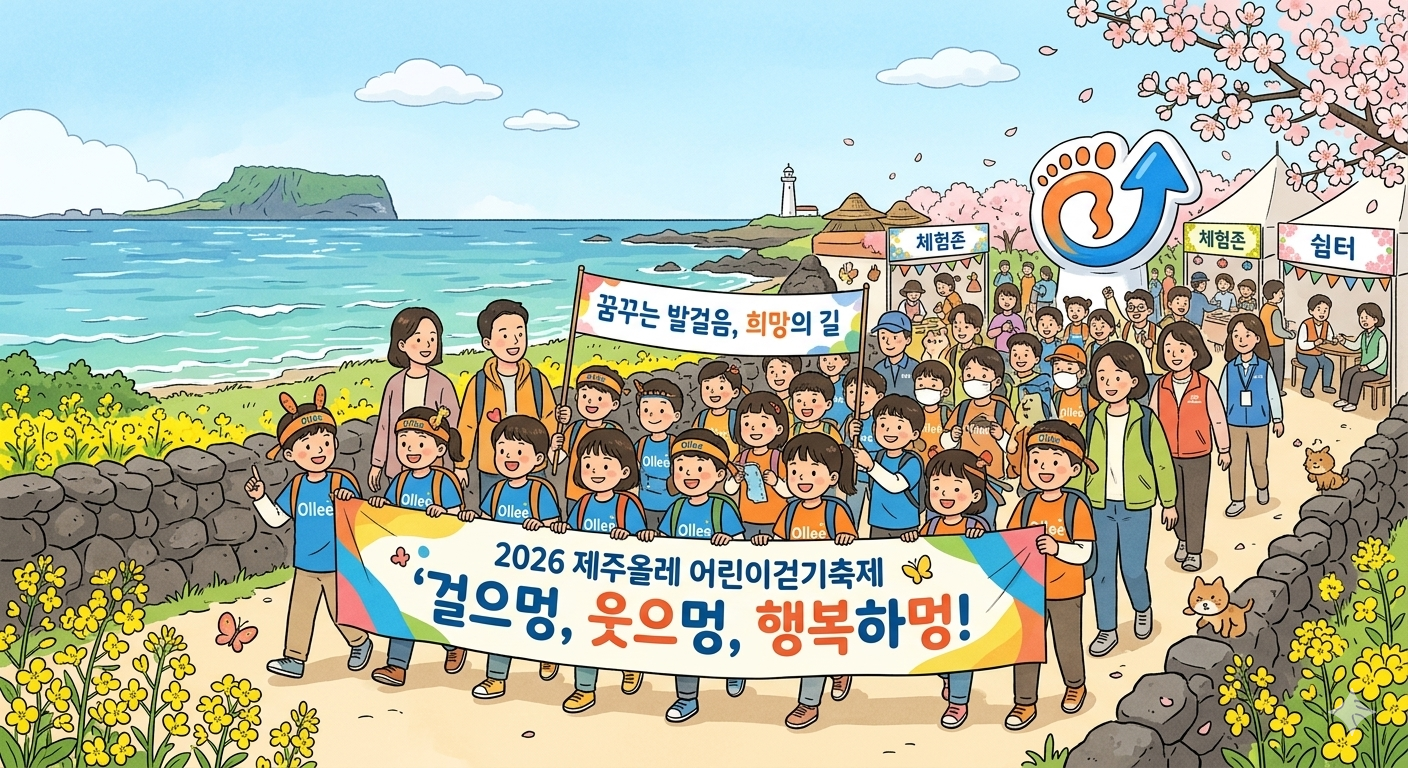 2026 제주올레 어린이걷기축제 참가 아이들